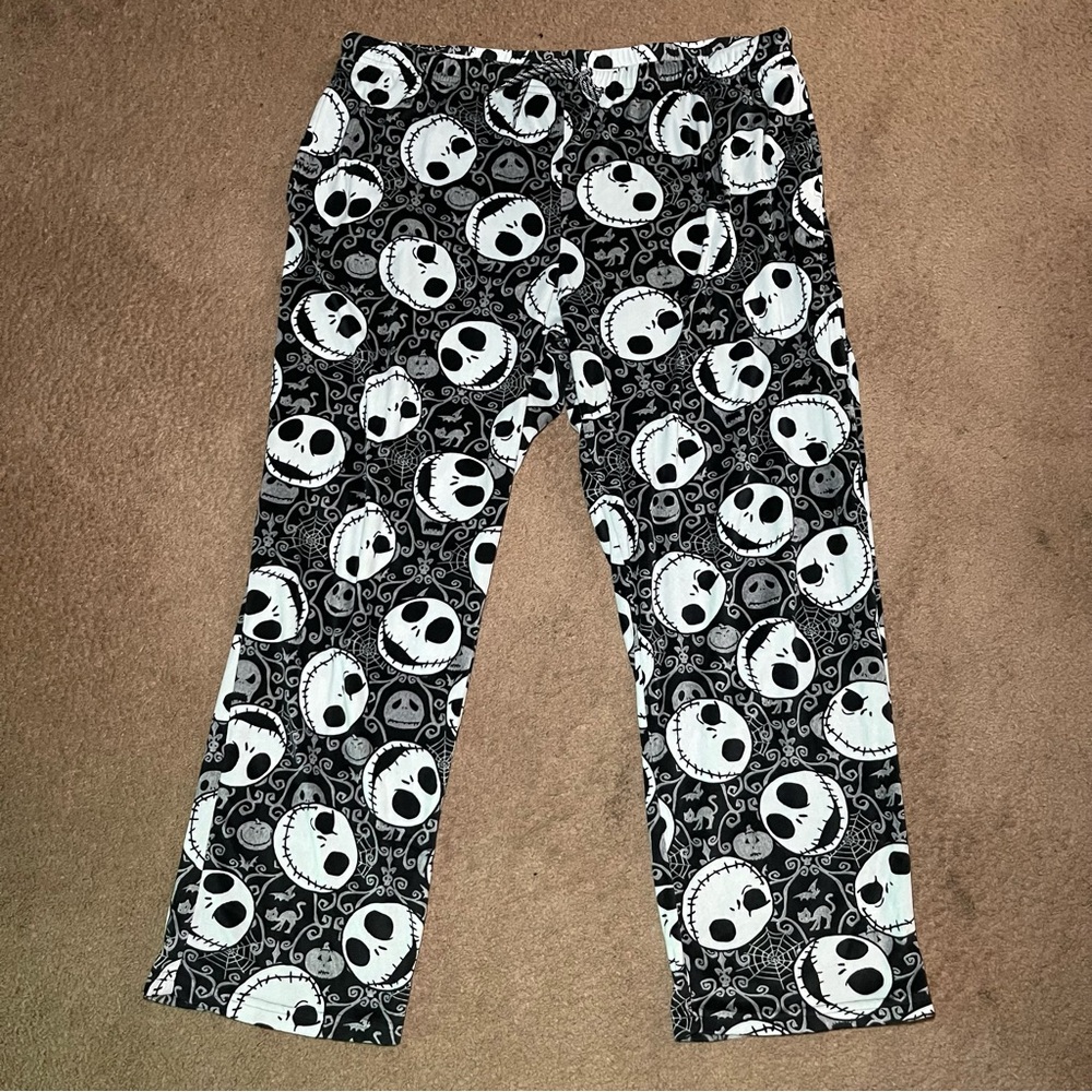 NWOT Women’s plus NBC Jack Skellington print sleep pajama pants 2XL 18W 20W